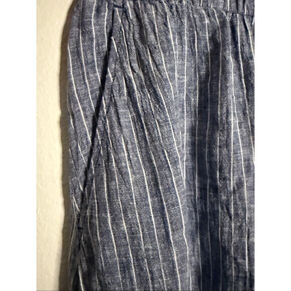Eileen Fisher Puckered Organic Linen Pocket Skirt Size Medium - Picture 3 of 6